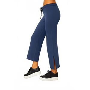 NEW ANGEL APPAREL knit pant with side silt in navy